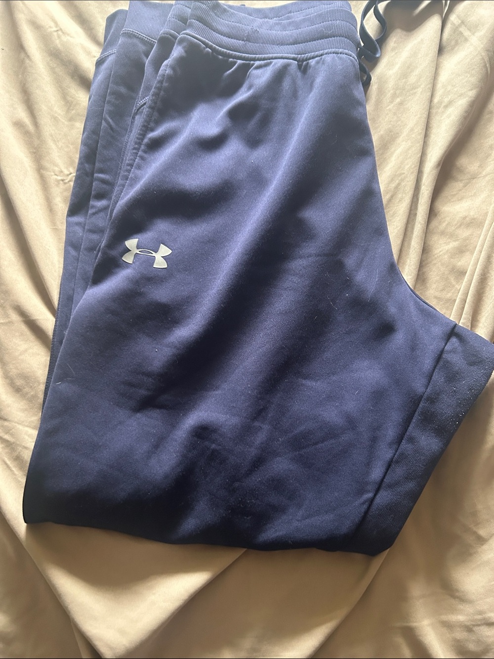 Under Armour Men's Navy Blue Athletic Jogger Sweatpants